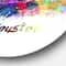 Designart - Houston Skyline' Disc Cityscape Metal Artwork Print